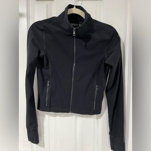 Abercrombie and Fitch contour cropped zip up jacket